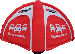 Easy Tent "Dome" 4-Leg Design-100% printed- Inflatable Promo Tent Inflatable24.com by Inflatable24.com