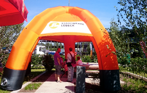 Easy Tent "Dome" 4-Leg Design-100% printed- Inflatable Promo Tent Inflatable24.com by Inflatable24.com