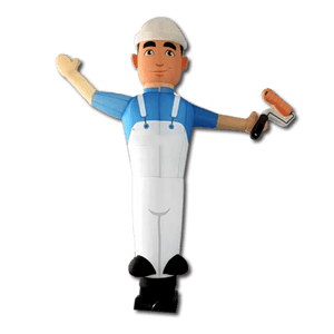 Waving Puppet - custom shaped Inflatable24.com easily adjusted by Inflatable24.com
