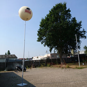 Advertising balloon with stand height 4.5 m (15 ft) max for indoor use Inflatable24.com by Inflatable24.com