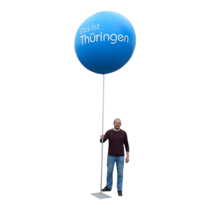 Balloon with stand for outdoor advertising - 6 m (19.5 ft) height max Inflatable24.com by Inflatable24.com