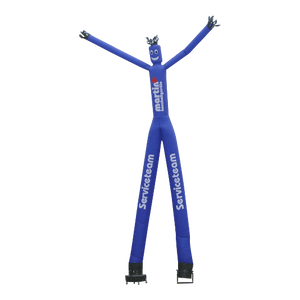 Airdancers- two arms / two legs with logo Inflatable24.com 6 m - 19.5 ft white by Inflatable24.com