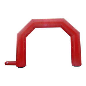 Inflatable Archway – EasyArch: stock color prepared for banner Inflatable24.com S (4 m x 3 m) - (13 ft x 10 ft) red No Feet by Inflatable24.com
