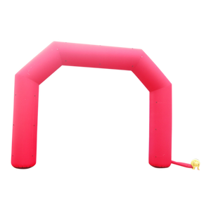 Inflatable Archway - XhibArch (double layer, airtight): stock color prepared for banner Inflatable24.com M (6 m x 4.25 m) - (19.5 ft x 15 ft) red No Feet by Inflatable24.com