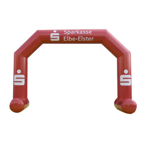 Inflatable Archway – ProArch: stock color with logo Inflatable24.com S (4 m x 3 m) - (13 ft x 10 ft) All on velcro banner With Feet by Inflatable24.com