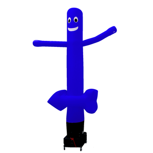 WAVING Sky dancer / Airdancer with logo Inflatable24.com 3 m - 10 ft dark blue no arrow by Inflatable24.com