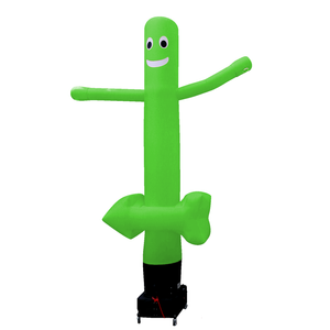 WAVING Sky dancer / Airdancer with logo Inflatable24.com 3 m - 10 ft green no arrow by Inflatable24.com