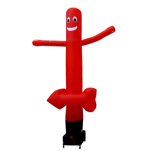 WAVING Sky dancer / Airdancer with logo Inflatable24.com 3 m - 10 ft red no arrow by Inflatable24.com