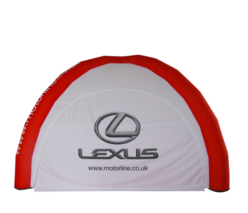 Xhib Tent "Dome" 4-Leg Design - airtight -100% printed Inflatable24.com by Inflatable24.com