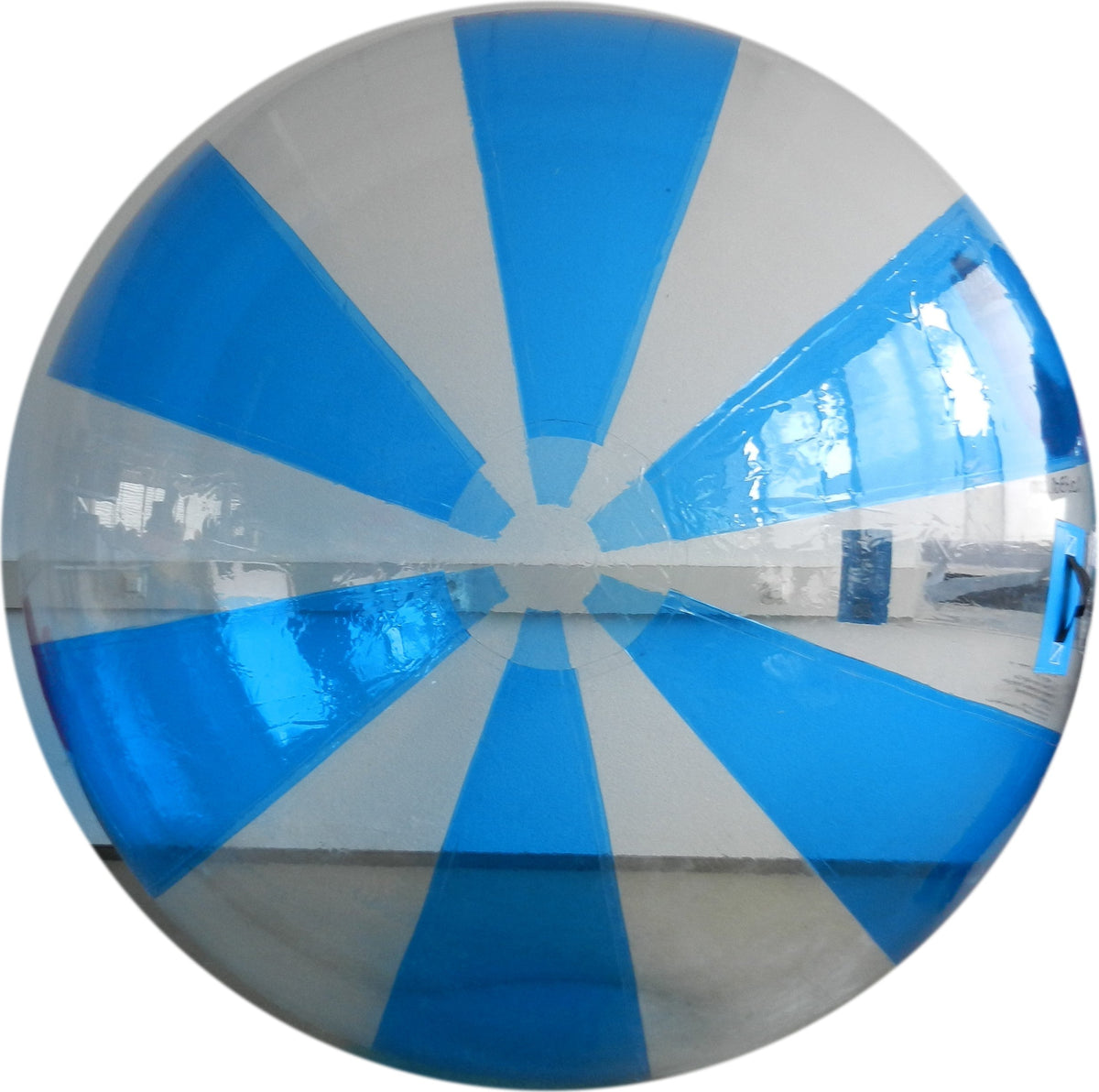 Water Walking Ball - original by Lauf!Ball Deutsche Inflatable 2 m - 6.5 ft PVC blue stripes by Inflatable24.com