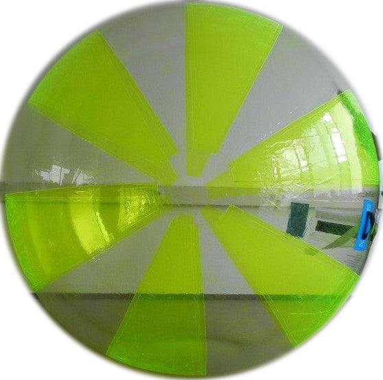 Water Walking Ball - original by Lauf!Ball Deutsche Inflatable 2 m - 6.5 ft PVC yellow stripes by Inflatable24.com