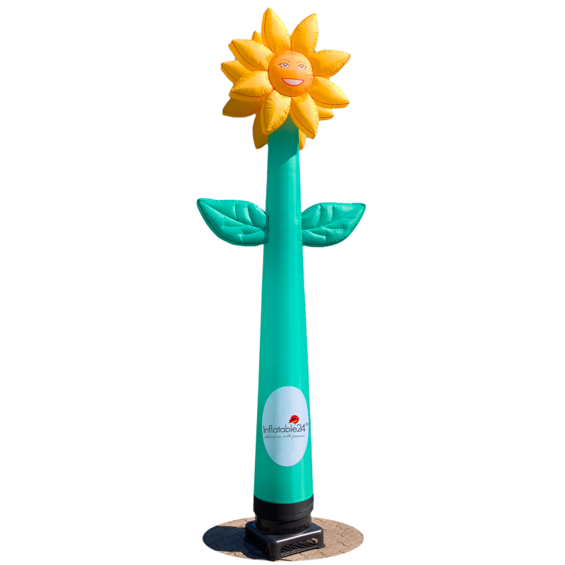 FLOWER Skytube / flower shaped Airdancer 4 m (13 ft) Inflatable24.com by Inflatable24.com