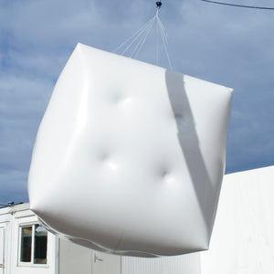 B-ware treasure trove SALE Inflatable24.com PVC cube white 2m by Inflatable24.com