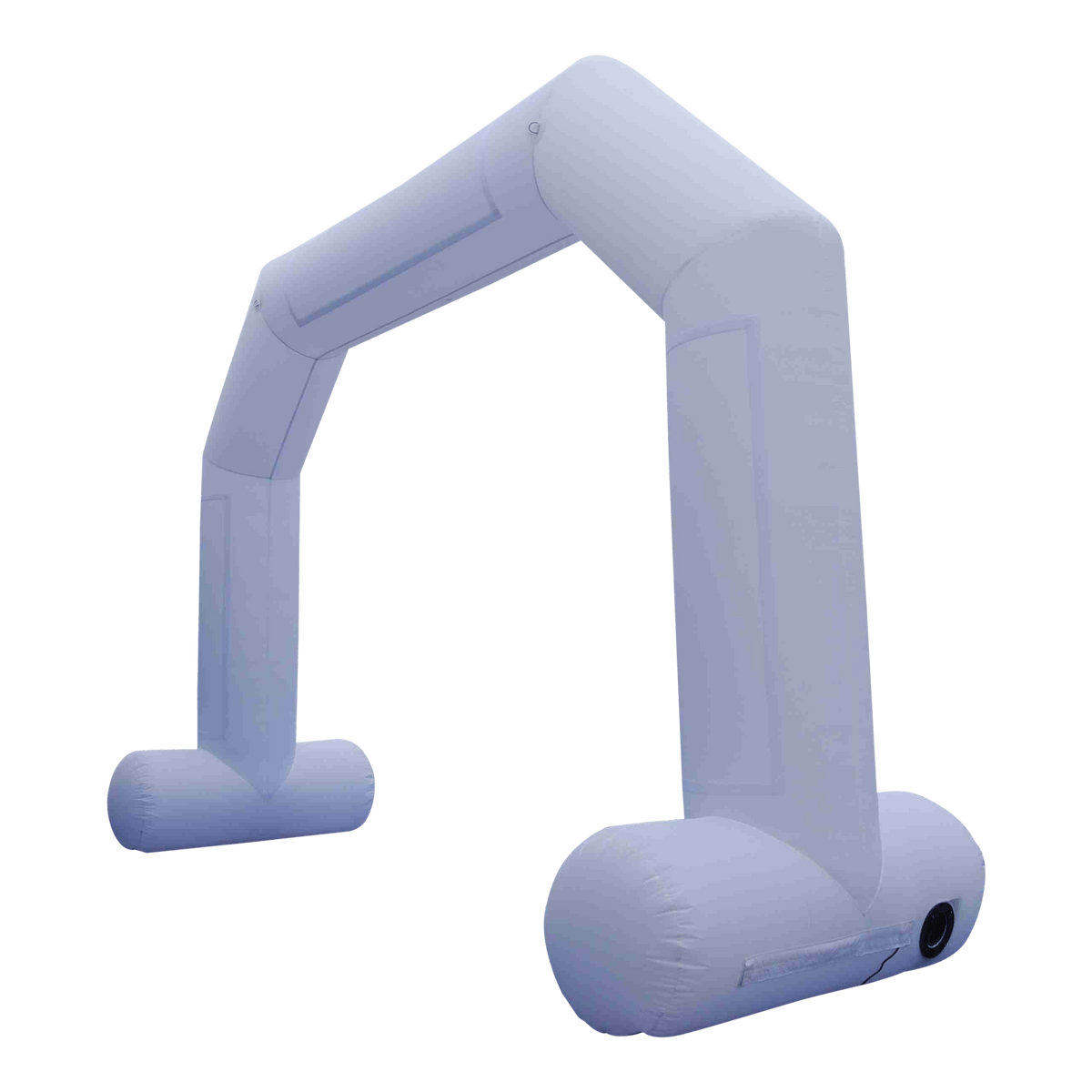 Inflatable Archway - XhibArch (double layer, airtight): stock color prepared for banner Inflatable24.com M (6 m x 4.25 m) - (19.5 ft x 15 ft) white With Feet by Inflatable24.com