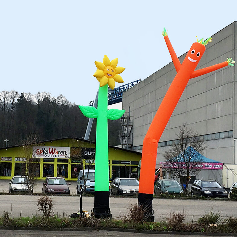 FLOWER Skytube / flower shaped Airdancer 4 m (13 ft) Inflatable24.com by Inflatable24.com