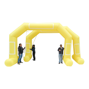 Inflatable Archway – ProArch: stock color prepared for banner M (6 m x 4.25 m) - (19.5 ft x 15 ft) / yellow / With Feet - Inflatable24.com