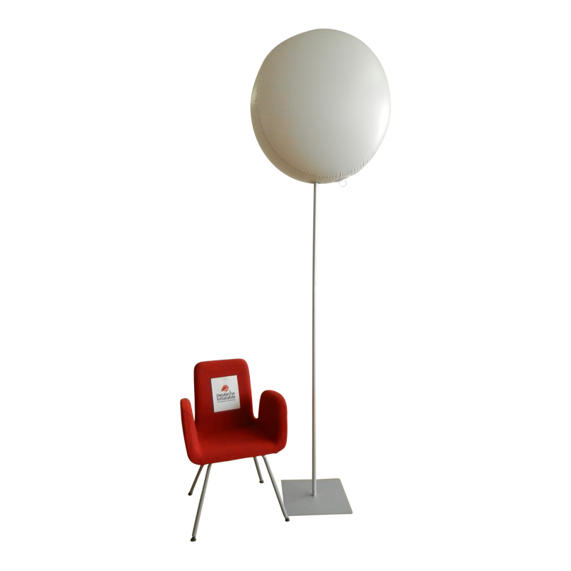 Advertising balloon with stand height 4.5 m (15 ft) max for indoor use Inflatable24.com by Inflatable24.com