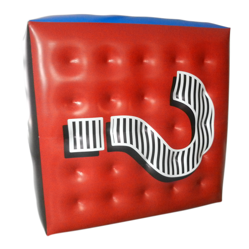 Flying cube 2 m-4 m (6.5 ft - 13 ft) with logo print Inflatable24.com 3 m - 10 ft by Inflatable24.com