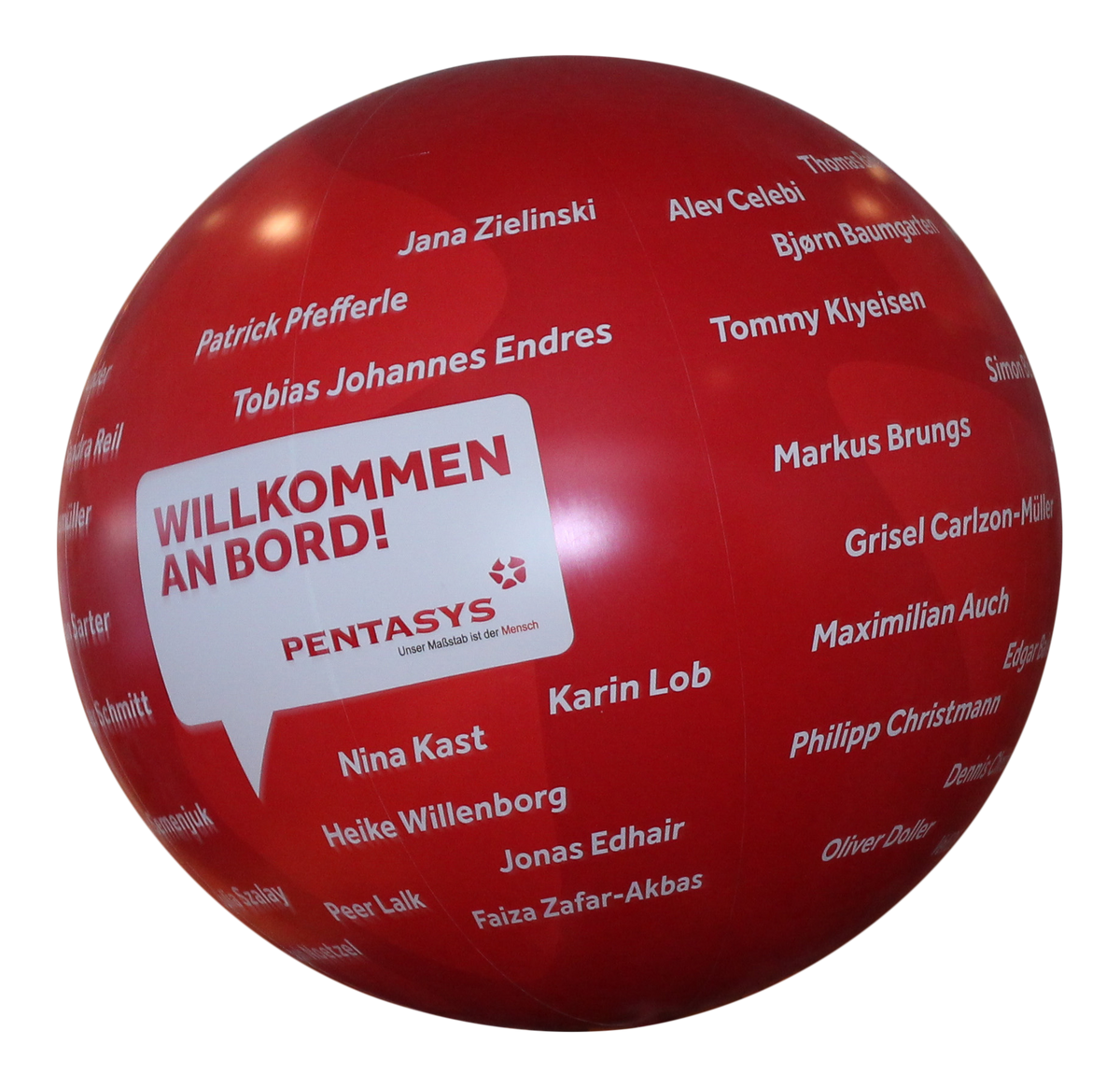 Crowdballs Vinyl from 1 m (3.5 ft)- 2 m( 6.5 ft) - 100% digital printing Inflatable24.com by Inflatable24.com