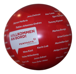 Crowdballs Vinyl from 1 m (3.5 ft)- 2 m( 6.5  ft) with Printing and lighting  - Inflatable24.com
