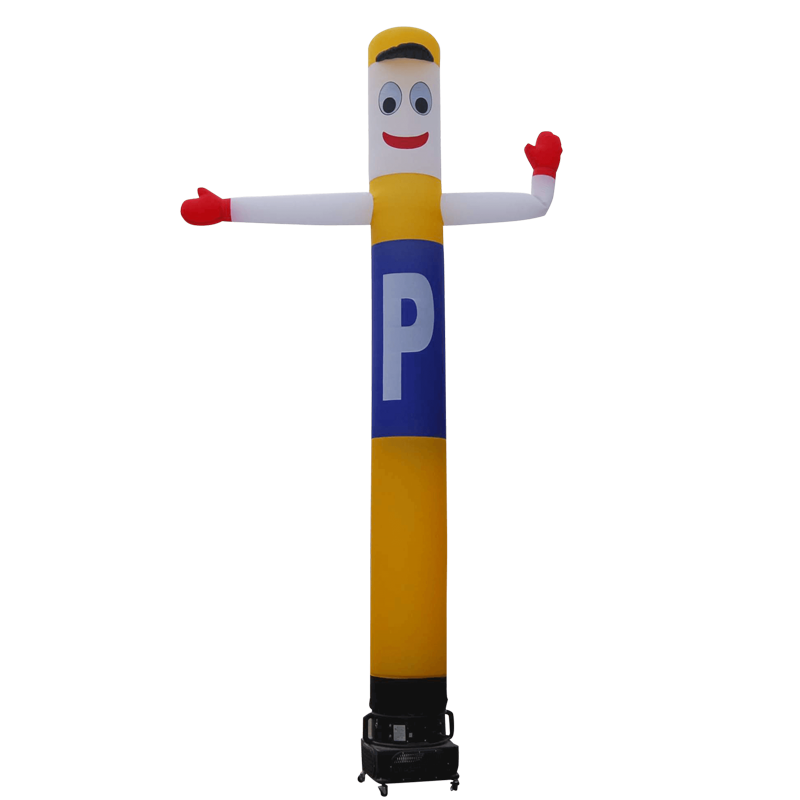 WAVING Sky dancer / Airdancer / SkyGuy 100% digitally printed Inflatable24.com 3 m - 10 ft no arrow with hat by Inflatable24.com