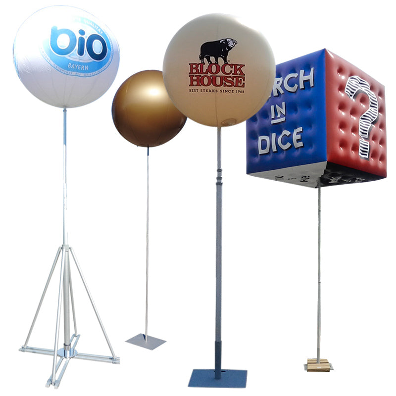 Balloon with stand for outdoor advertising - 6 m (19.5 ft) height max Inflatable24.com by Inflatable24.com