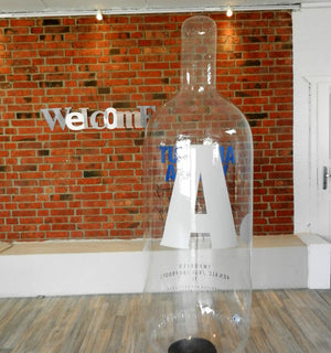 Inflatable Giant advertising bottle 2 m - 6 m (6.5 ft to 19.5 ft)  - Inflatable24.com