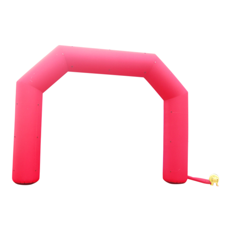 Inflatable Archway - XhibArch (double layer, airtight): stock color prepared for banner Inflatable24.com M (6 m x 4.25 m) - (19.5 ft x 15 ft) red No Feet by Inflatable24.com