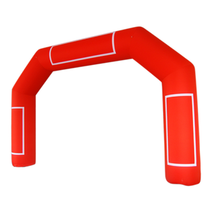 Inflatable Archway – EasyArch: stock color prepared for banner L (8 m x 5 m) - (26 ft x 16.5 ft) / red / No Feet - Inflatable24.com