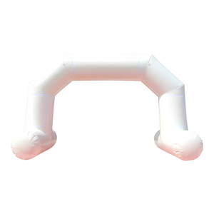 Inflatable Archway – ProArch: stock color prepared for banner S (4 m x 3 m) - (13 ft x 10 ft) / white / With Feet - Inflatable24.com