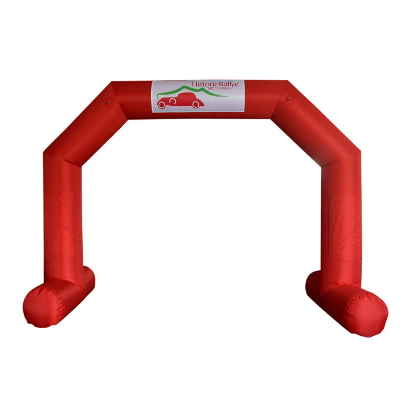 Inflatable Archway – EasyArch: stock color with logo banner Inflatable24.com by Inflatable24.com