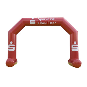 Inflatable Archway – ProArch: stock color with logo S (4 m x 3 m) - (13 ft x 10 ft) / All on velcro banner / With Feet - Inflatable24.com