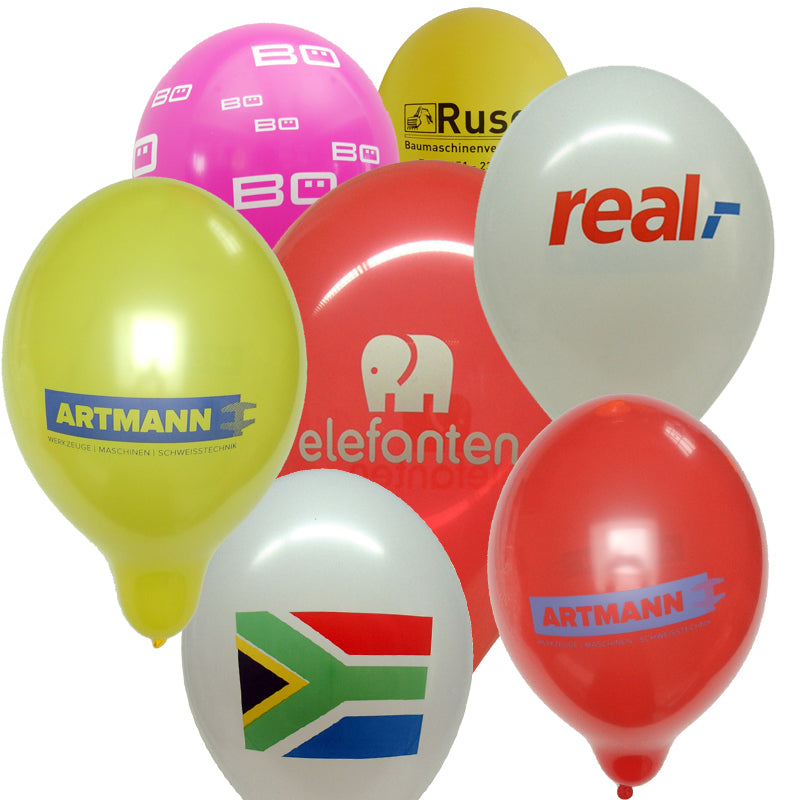 Latex balloon 30 cm (12 in) for advertising with printed logo - Double-Sided/Single-Color Inflatable24.com by Inflatable24.com