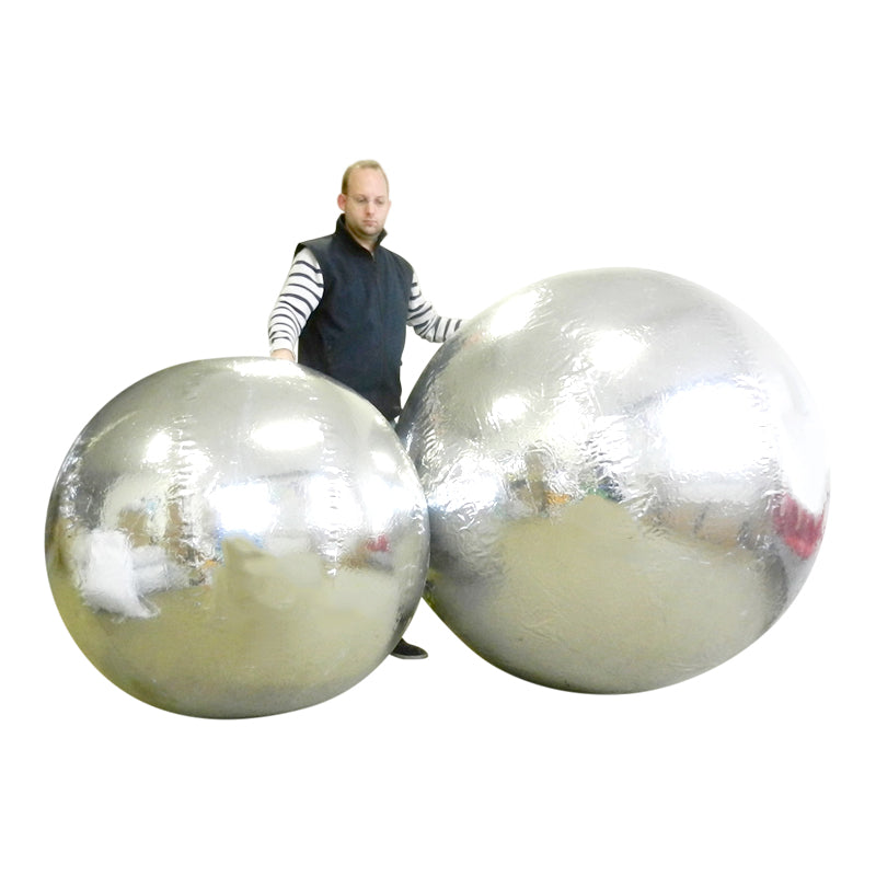 Mirror Balloon as giant disco or christmas ball 1 m - 5 m (3.5 ft - 16.5 ft) diameter Inflatable24.com by Inflatable24.com