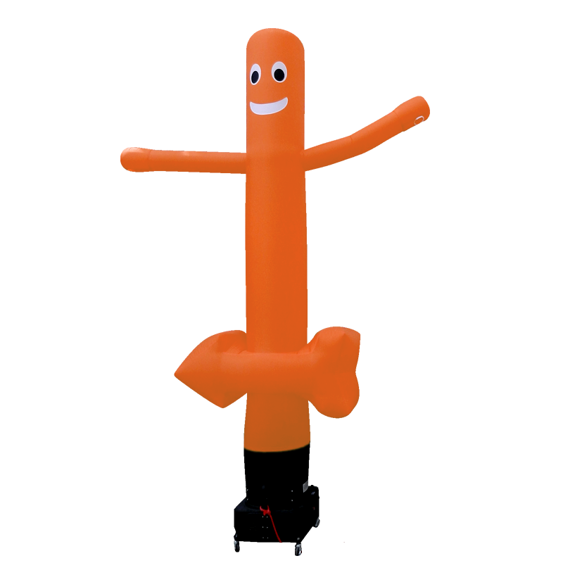 WAVING Sky dancer / Airdancer with logo Inflatable24.com 3 m - 10 ft orange no arrow by Inflatable24.com