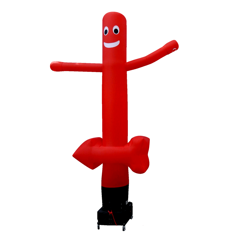 WAVING Sky dancer / Airdancer with logo Inflatable24.com 3 m - 10 ft red no arrow by Inflatable24.com