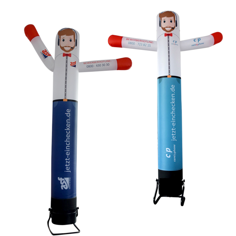 WAVING Sky dancer / Airdancer / SkyGuy 100% digitally printed Inflatable24.com 3 m - 10 ft no arrow no hat by Inflatable24.com